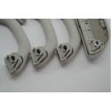Kit 3 Alça Teto Pqp C/porta Oculos Vw Polo 2009 Original Cinza