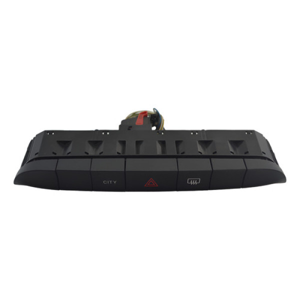 Botão Pisca Alerta Desembaçador Fiat Mobi 2018 Original Preto