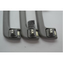 Kit Com 3 Puxador Alça Teto Pqp Audi A3 2020 Original Cinza-escuro