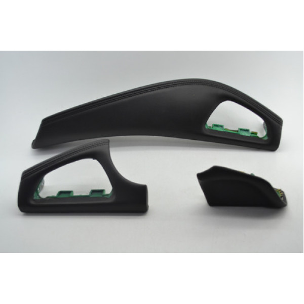 Kit 3 Moldura Acabamento Painel Difusor Gm Cruze 2018 Origin Preto