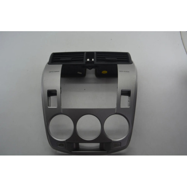 Moldura Radio Central Painel C/difusor City 2009-2014 Origin Prateado