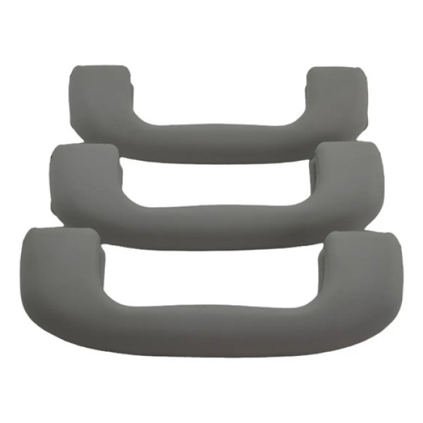 Kit 3 Puxador Alça Teto Pqp Chevrolet Tracker 2021 Original Cinza Cinza