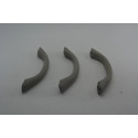 Kit 3 Apoio Alça Pqp Teto Nissan Frontier 2003 A 2007 Origin Cinza
