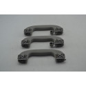 Kit 3 Puxador Alça Teto Pqp Chevrolet Agile 2013 Original Cinza-escuro