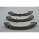 Kit 3 Puxador Alça Pqp Toyota Rav-4 2001 Original Cinza