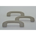 Kit 3 Puxadora Alça Teto Pqp Nissan Livina 2013 2014 Origina Creme