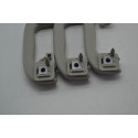Kit 3 Puxador Alça Teto Pqp Chevrolet Cruze 2014 Original Cinza