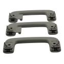 Kit 3 Puxador Alça Pqp Teto Mitsubishi L200 2017 Original Cinza