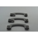 Kit 3 Alça Apoio Teto Pqp Ford Ecosport Original Cinza