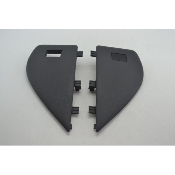 Par Acabamento Lateral Painel Vw Amarok 2015 Original Preto