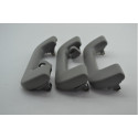 Kit Com 3 Puxador Alça Teto Pqp Audi A3 2020 Original Cinza-escuro