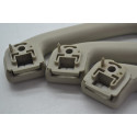 Kit Com 3 Puxador Alça Teto Pqp Nissan Tiida 2010 Original Bege