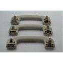 Kit 3 Puxador Alça Teto Pqp Nissan Livina 2009 A 2014 Orig Ocre