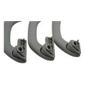 Kit Com 3 Puxador Alça Teto Pqp Vw Polo 2012 Original Cinza