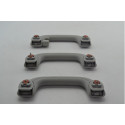 Kit Com 3 Puxador Alça Teto Pqp Ix35 2011 Original Cinza-escuro