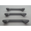 Kit Com 3 Puxador Alça Teto Pqp Tiggo 3x 2022 Original Cinza-escuro