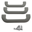 Kit Com 3 Puxador Alça Teto Pqp Vw Spacefox 2011 Fox Origina Cinza-escuro