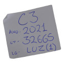 Luz Interna Teto Cortesia Central Citroen C3 2021 Original