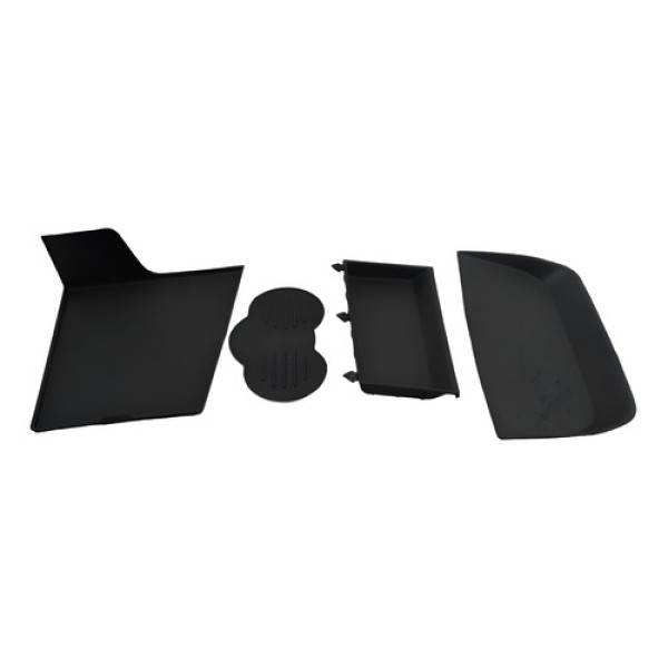 Kit 4 Borracha Acabamento Interno Toro 2021 2022 Original Preto
