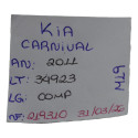 Moldura Computador Relógio Bordo Teto Carnival 2011 Original