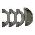 Kit 3 Alça Teto Pqp C/porta Oculos Vw Polo 2011 Original Cinza