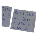 Quebra Sol Lado Direito C/iluminação Renegade 2019 Original