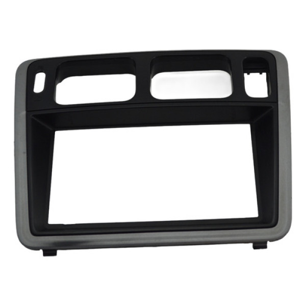 Moldura Difusor Radio Central Painel Pajero Tr4 2012 Origina Preto Com Acabamento Prateado/escovado