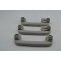 Kit 3 Puxador Alça Teto Pqp Ford Ecosport 2016 Original Cinza