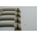 Kit 4 Puxador Alça Pqp Teto Nissan Grand Livina 2010 Origina Cinza