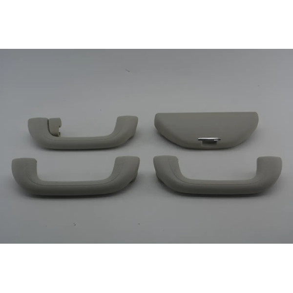 Kit Puxador Alça Teto Porta Oculos Pqp T40 2018-2021 Origina Cinza