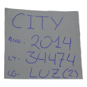 Luz Cortesia Central Interna Teto City 2014 Original