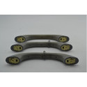 Kit 3 Puxador Alça Pqp Toyota Rav-4 2001 Original Cinza
