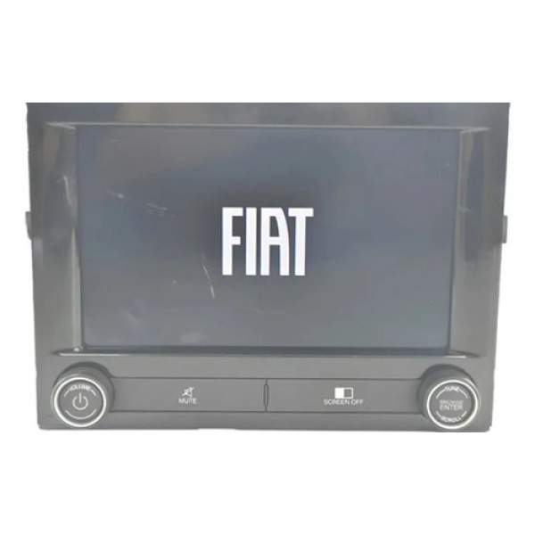 Tela Rádio Aparelho Som Multimidia Fiat Toro 2021 Original Preto