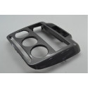Moldura Central Comando Ar Radio Painel Citroen C3 2014 Orig Preto