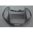 Moldura Radio Central Painel Ford Ka 2018 -2021 Original Prateado