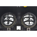 Moldura Central Radio Difusor Nissan Versa 2013 Original Cinza-escuro
