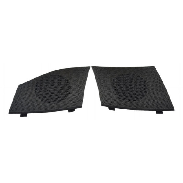 Par Tela Som Alto Falante Painel Kwid 2021 Original Preto