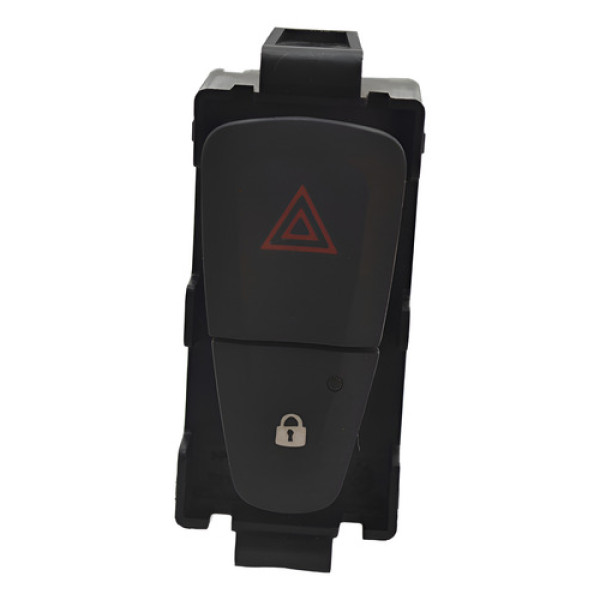 Botão Pisca Alerta Trava Sandero Dyna 2016 Original Preto