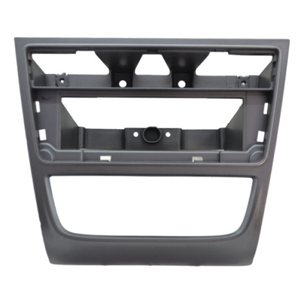 Moldura Central Radio Painel Volkswagen Gol 2015 Original Cinza