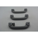 Kit 3 Apoio Alça Teto Pqp Kia Sorento 2009 A 2014  Original Cinza