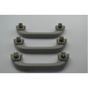 Kit 3 Puxador Alça Teto Pqp Honda City 2009 2010 Original Cinza