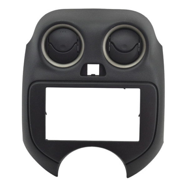 Moldura Central Radio Difusor Nissan Versa 2013 Original Cinza-escuro