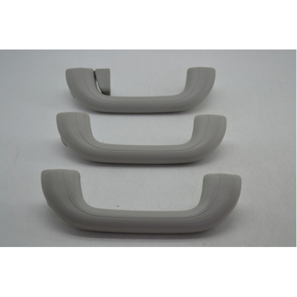 Kit 3 Puxador Alça Teto Pqp Jac T60 2021 2022 Original Cinza