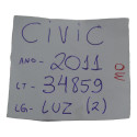 Luz Cortesia Interna Teto Traseira Civic 2011 Original