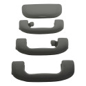 Kit Com 3 Alça Teto Pqp + Porta Oculos Cruze 2013 Original Cinza-escuro