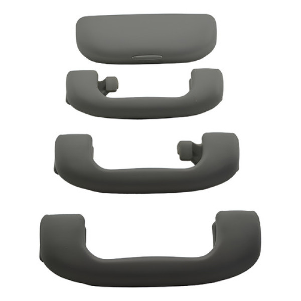 Kit Com 3 Alça Teto Pqp + Porta Oculos Cruze 2013 Original Cinza-escuro