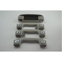 Kit 3 Alça Teto Pqp C/porta Oculos Gm Cruze 2012 Original Cinza-escuro
