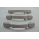 Kit 3 Puxador Alça Teto Pqp Cabide Peugeot 206 Original Cinza