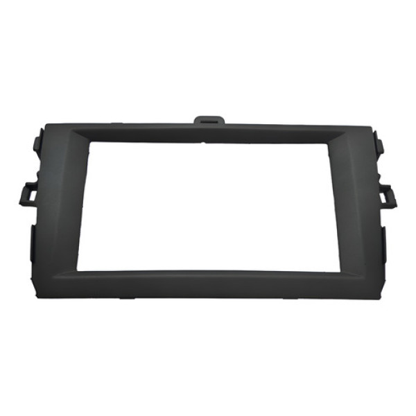 Moldura Autoplast Tela Radio Painel Corolla 2011 Cinza-escuro