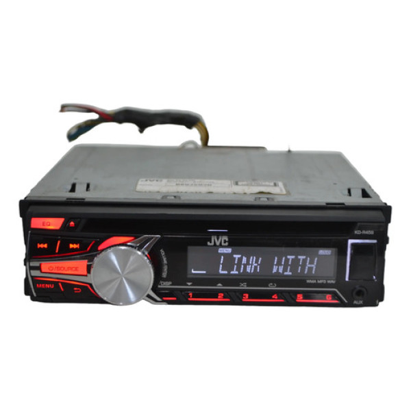Rádio Aparelho Som Automotivo Usb Auxiliar Cd Jvc Kd-r459